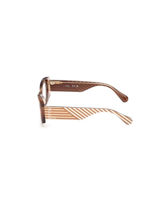 MAX&Co. Black Mo5184 057 Optical Frames Injected Geometric Normal