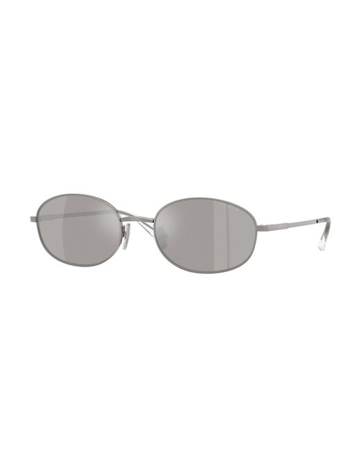 Vogue Eyewear Black Vo4323S 548/6G Sunglasses Metal Round Mirror