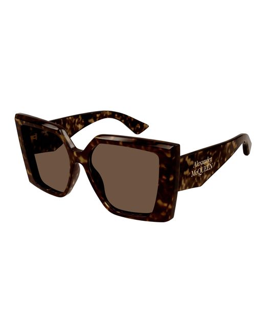 McQueen Black Am0467S 002 Sunglasses Acetate Squared