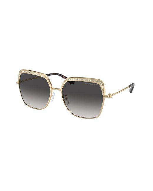 Michael Kors Black Mk1141 Greenpoint 10188G Sunglasses Metal Squared Normal Shaded