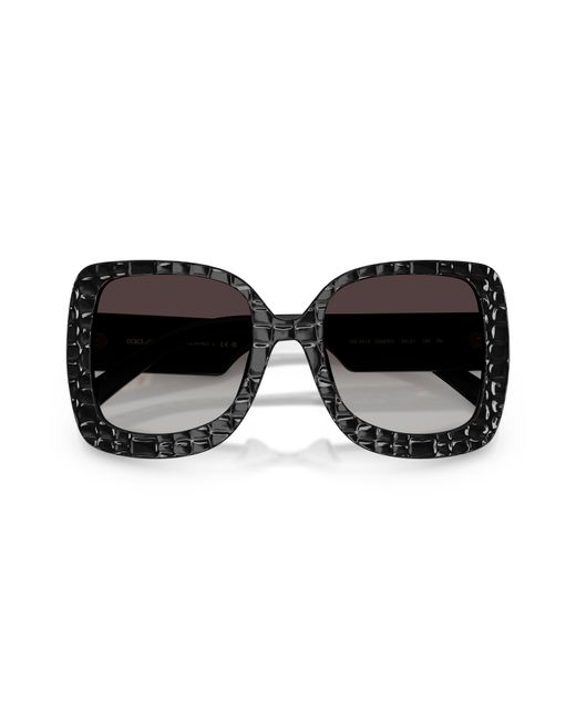 Dolce & Gabbana Black Dg4513 32888G Sunglasses Acetate Squared Normal Shaded