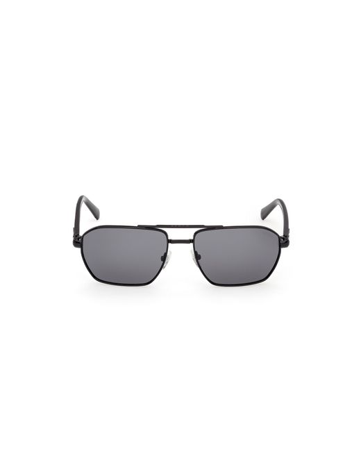 Guess Black Gu00301 01A Sunglasses Metal Smoke Squared Normal for men