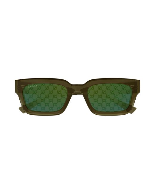 Gucci Green Gg2069S 004 Sunglasses Acetate Squared for men