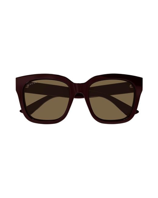 Gucci Black Gg1338S 005 Sunglasses Plastic Squared