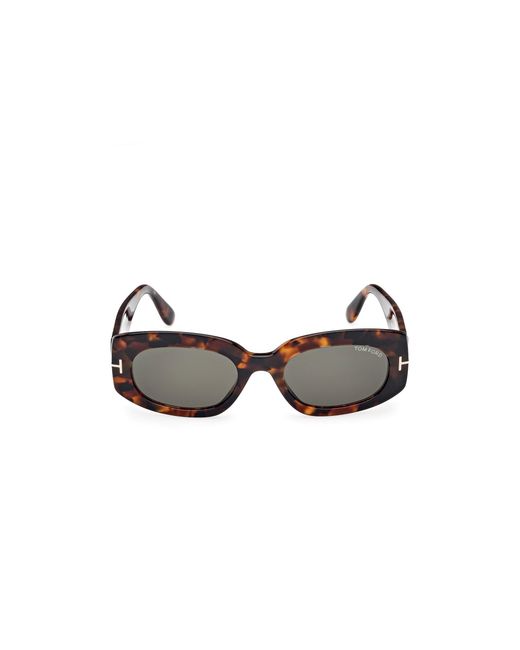 Tom Ford Black Ft1187 Cielle 52N Sunglasses Acetate Round Normal