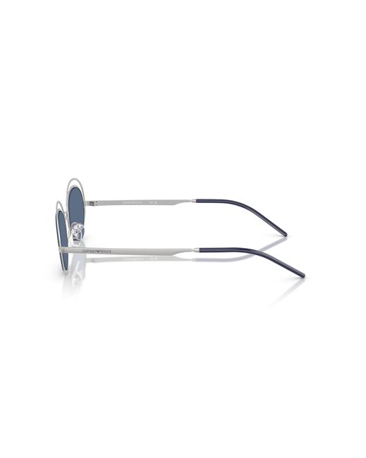 Emporio Armani Black Ea2160 304580 Sunglasses Metal Round Normal
