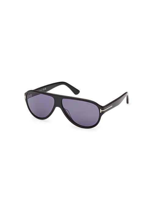 Tom Ford Black Ft1336 Samuele-02 01V Sunglasses Acetate Pilot Normal for men