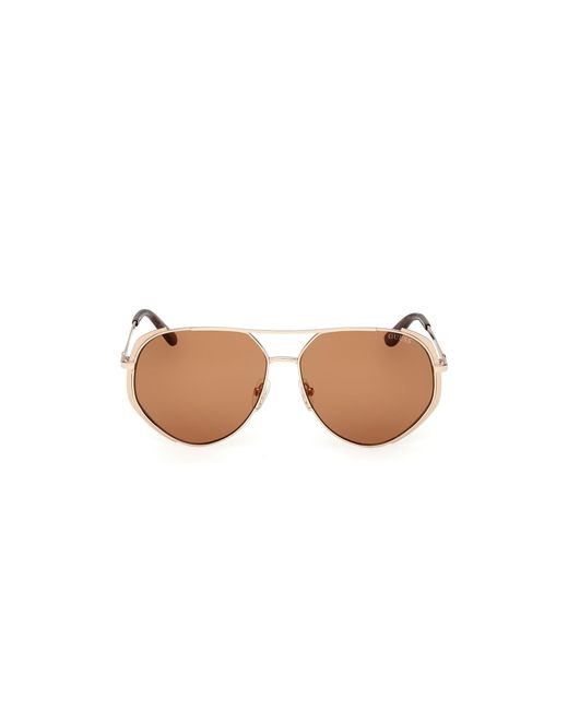 Guess Black Gu00219 32E Sunglasses Metal Pilot Normal