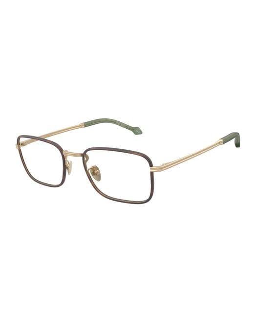 Giorgio Armani Black Ar5152J 3002 Optical Frames Steel Squared Normal for men