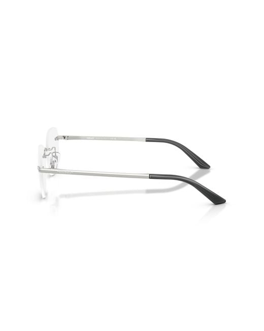 Versace Black Ve1314D 1001 Optical Frames Metal Geometric Normal