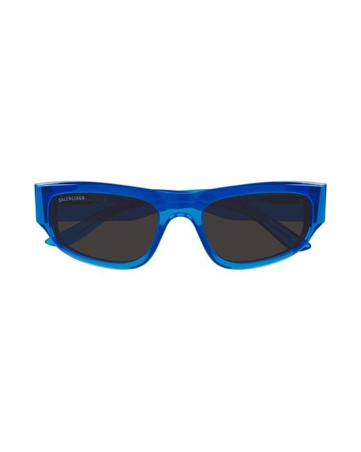Balenciaga Blue Bb0388S 003 Sunglasses Acetate Squared