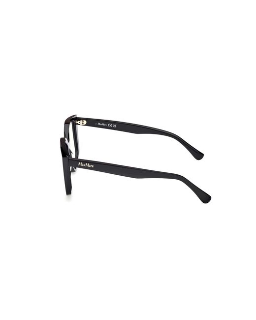 Max Mara Black Mm5162-B 001 Optical Frames Acetate Geometric Normal
