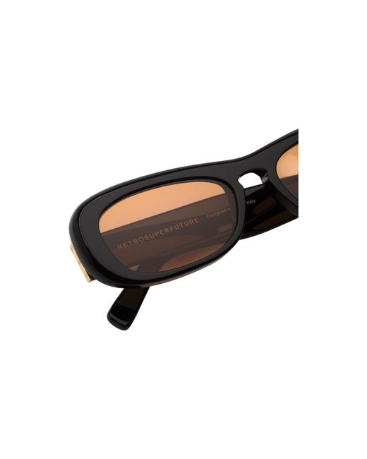 Retrosuperfuture Black Pjv Sugo Refined Sunglasses Acetate Squared Normal