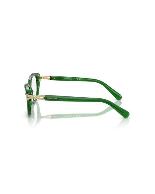 Swarovski Black Sk2032 1064 Optical Frames Acetate Transparent Pillow Normal