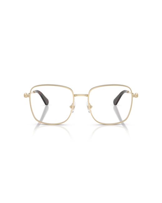 Swarovski Black Sk1036 4013 Optical Frames Metal Transparent Squared Normal