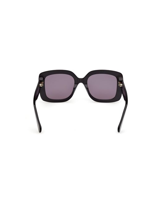 MAX&Co. Black Mo0153 01A Sunglasses Acetate Smoke Squared Normal