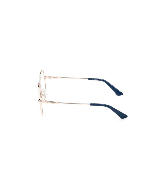 Guess Black Gu2934 092 Optical Frames Metal Geometric Normal