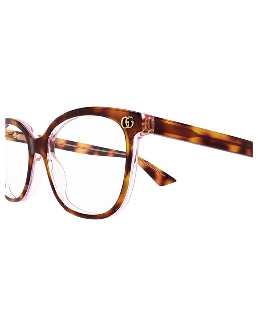 Gucci Black Gg1816O 008 Optical Frames Acetate Transparent Squared