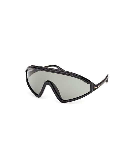 Tom Ford Black Ft1121 Lorna 05A Sunglasses Injected Mask Normal for men