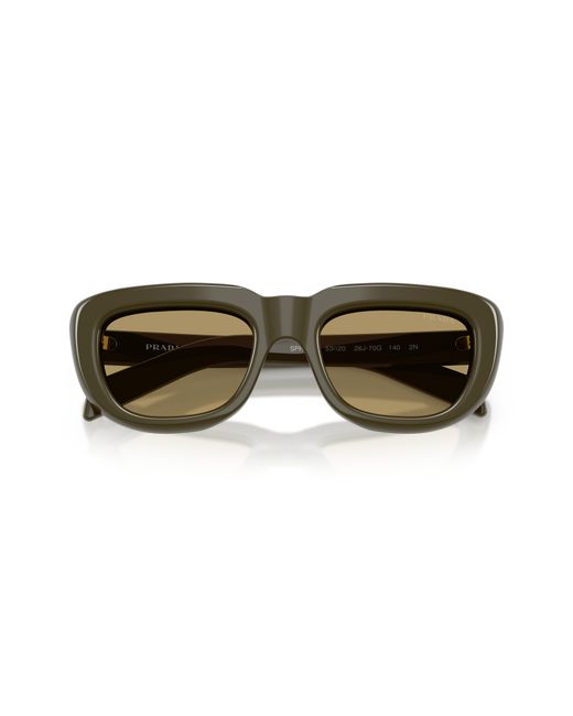 Prada Black Pr D07S 26J70G Sunglasses Acetate Squared Normal