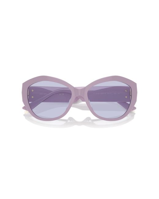 Jimmy Choo Black Jc5013U 50221A Sunglasses Acetate Lilac Butterfly Normal