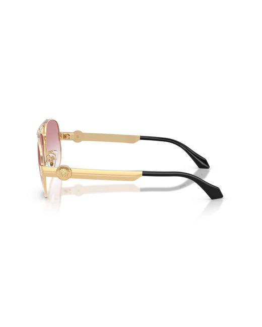 Versace Black Ve2302 15233B Sunglasses Metal Pilot Normal Nuanced for men