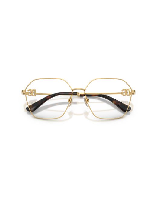 Dolce & Gabbana Black Dg1366 02 Optical Frames Metal Transparent Pantos Normal