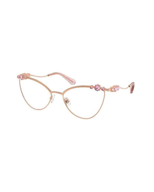 Swarovski Black Sk1033 4014 Optical Frames Metal Cat Eye Normal