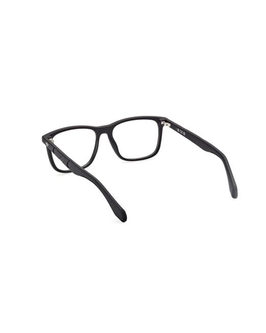 Adidas Black Or5076 001 Optical Frames Injected Squared Normal for men