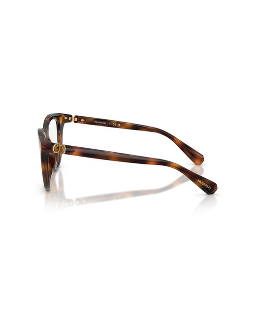 Swarovski Black Sk2052 1002 Optical Frames Injected Cat Eye Normal