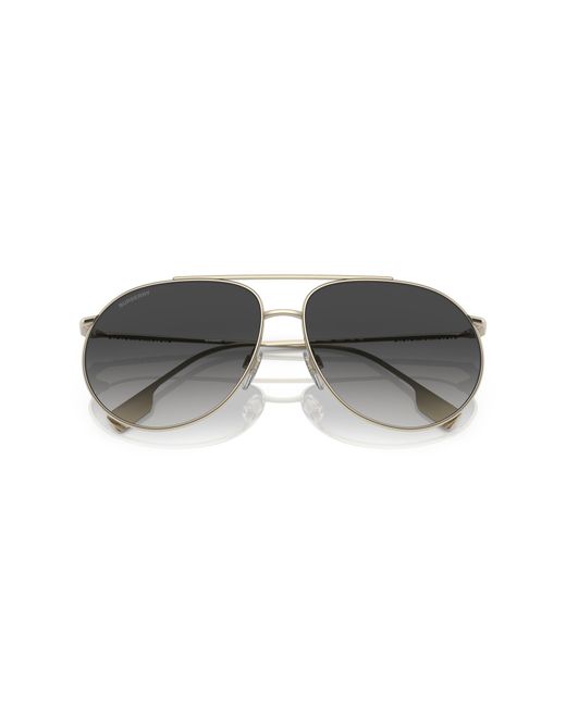 Burberry Black Be3138 11098G Sunglasses Metal Pilot Shaded