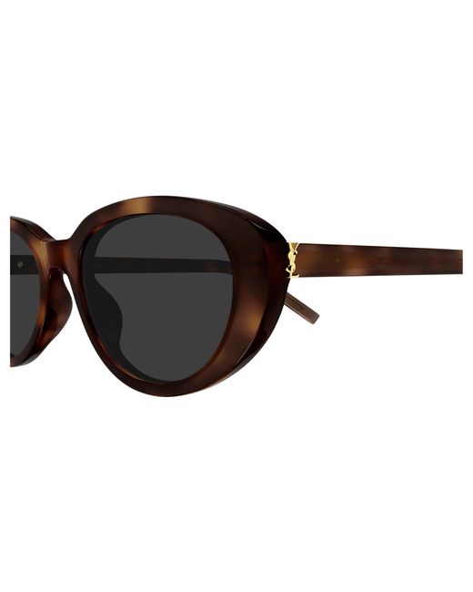 Saint Laurent Black Sl M154 003 Sunglasses Acetate Round