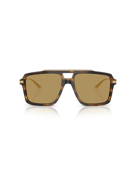 Dolce & Gabbana Black Dg4477 344673 Sunglasses Acetate Pilot Normal for men
