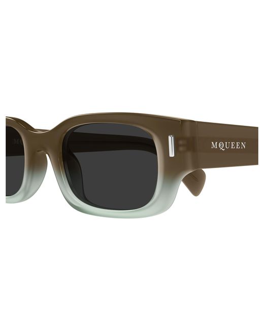 McQueen Black Am0549S 004 Sunglasses Acetate Round