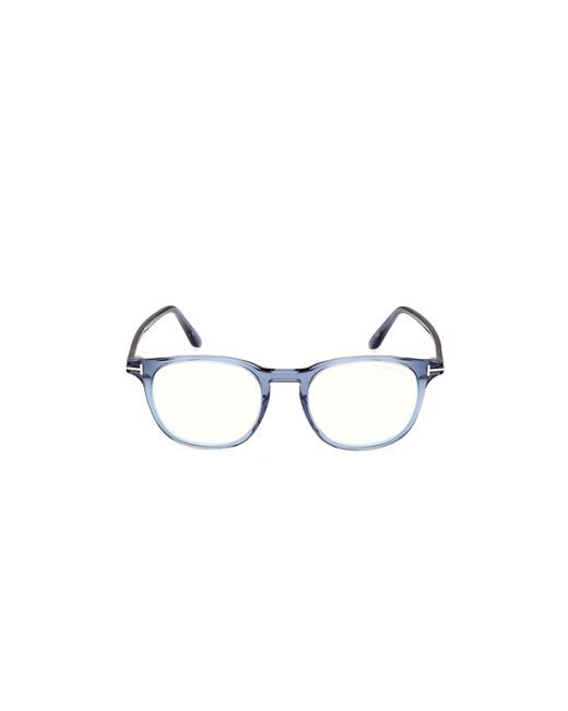 Tom Ford Black Ft5832-B 90 Optical Frames Acetate Round Normal for men