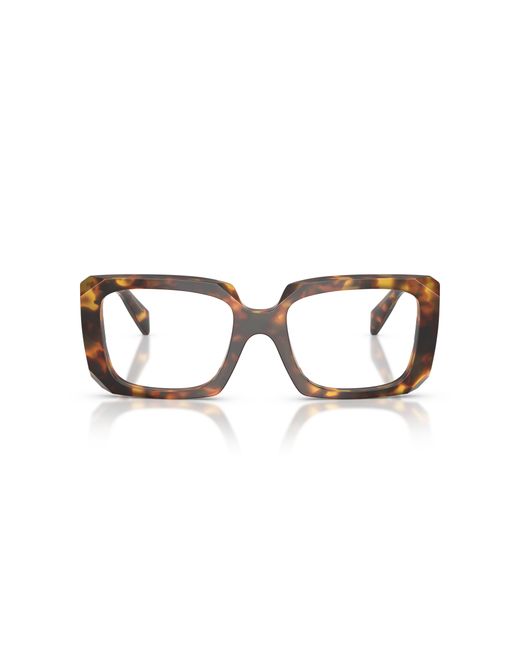 Prada Black Pr C09V 14L1O1 Optical Frames Acetate Pillow Normal