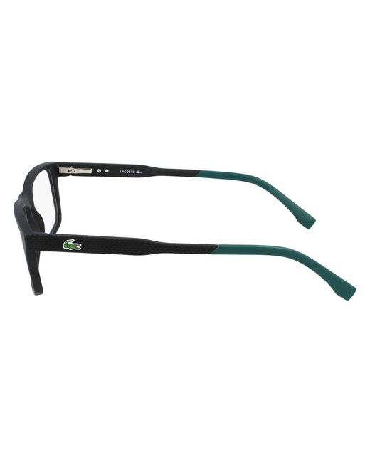 Lacoste Black L2876 N 001 Optical Frames Bio-Injected Squared Normal for men
