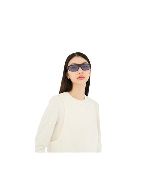 Retrosuperfuture Black Rd6 Zam Melanzana Sunglasses Acetate Light Squared Normal