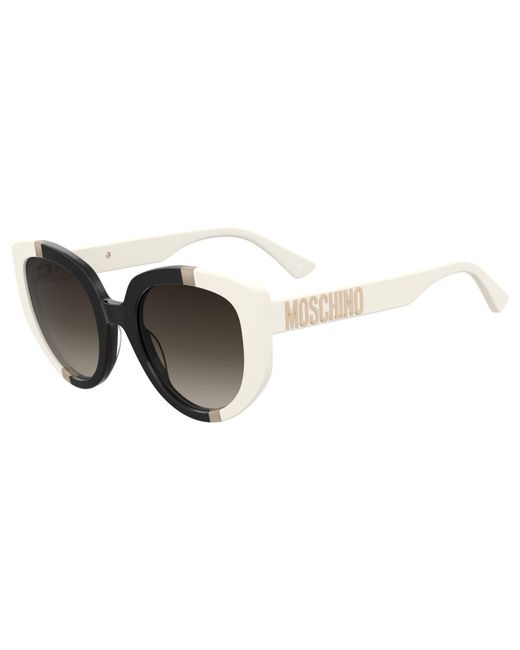 Moschino Black Mos173/S Ccp/Ha Sunglasses Acetate Cat Eye Normal Shaded
