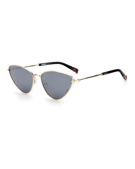 Missoni Black Mis 0053/S J5G/T4 Sunglasses Metal Cat Eye Mirrored Mirror