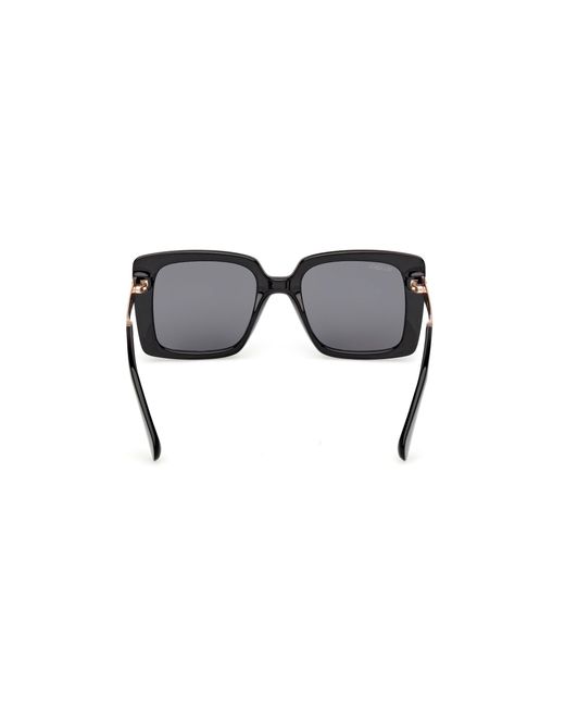 MAX&Co. Black Mo0134 01A Sunglasses Injected Smoke Squared Normal