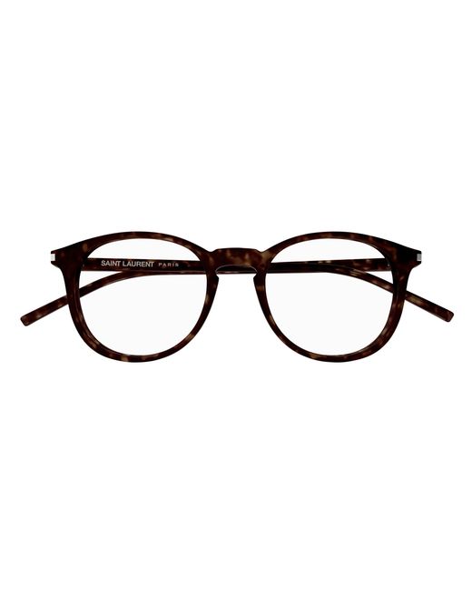 Saint Laurent Black Sl 106 018 Optical Frames Acetate Transparent Round