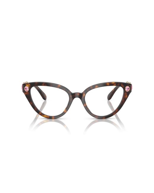 Swarovski Black Sk2028 1002 Optical Frames Acetate Cat Eye Normal