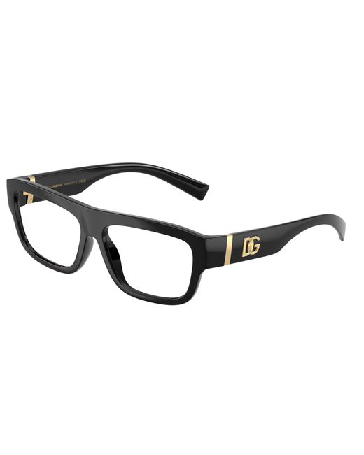Dolce & Gabbana Black Dg5114 501 Optical Frames Injected Transparent Squared Normal for men