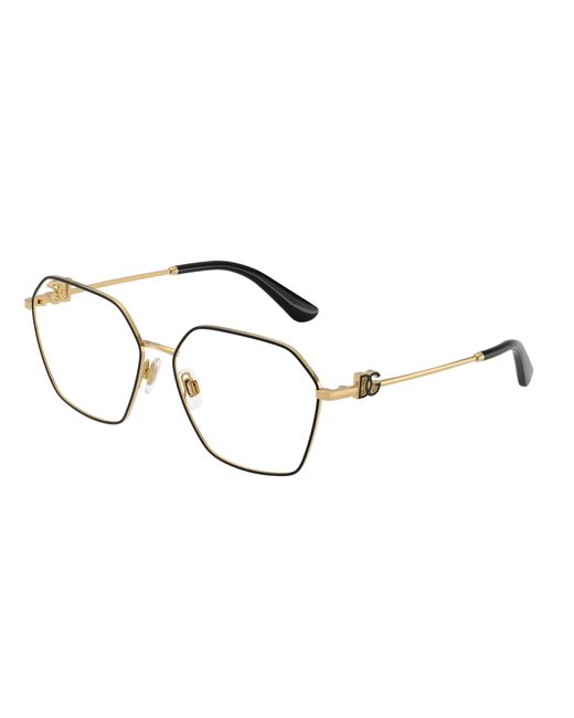 Dolce & Gabbana Black Dg1366 1334 Optical Frames Metal Transparent Pantos Normal