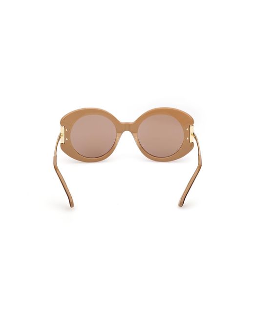 Max Mara Black Mm0188 46E Sunglasses Acetate Round Normal