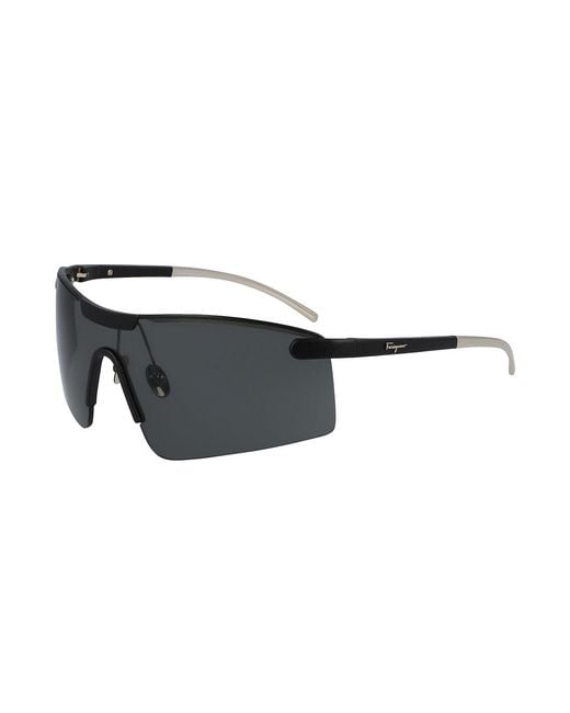 Ferragamo Black Sf233Sl 43719 703 Sunglasses Plastic Wraparound Normal