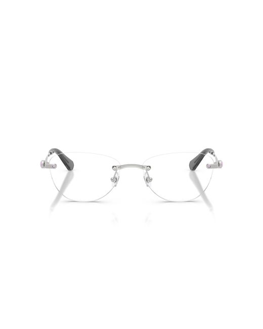 Swarovski Black Sk1035D 4001 Optical Frames Metal Round Normal