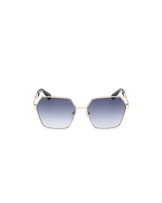 MAX&Co. Black Mo0141 32W Sunglasses Metal Geometric Normal