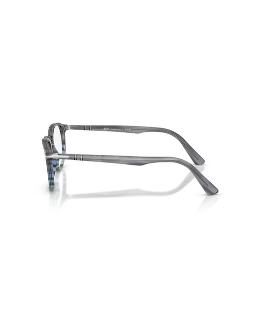 Persol Black Po3143V 1205 Optical Frames Acetate Transparent Round Normal for men